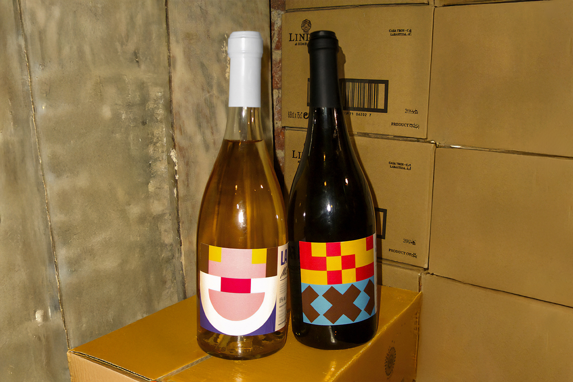Bottle trio for Valencia Wines.